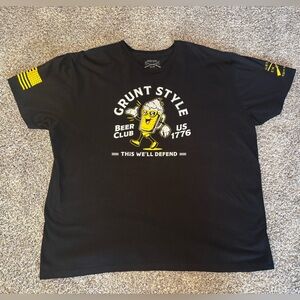 Grunt Style Beer Club Black T-Shirt for Men